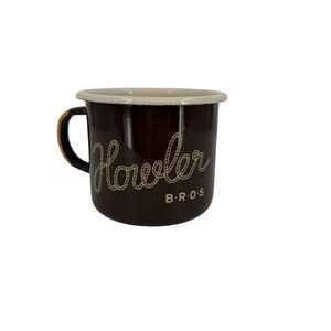 Howler Brothers Enamel Mug Unisex OS Brown Camping Outdoor Gorpcore Coffee Cup